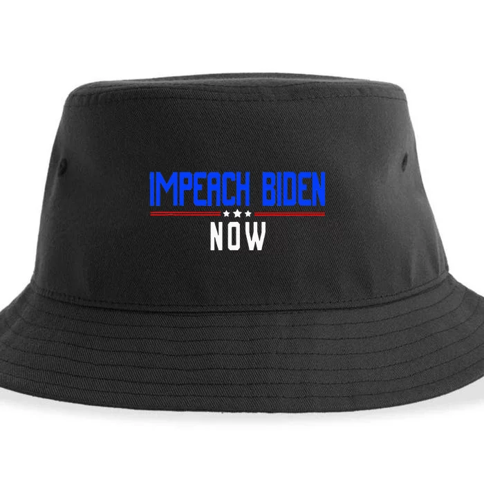 Impeach Biden Now Biden Disaster Sustainable Bucket Hat