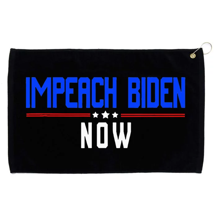 Impeach Biden Now Biden Disaster Grommeted Golf Towel