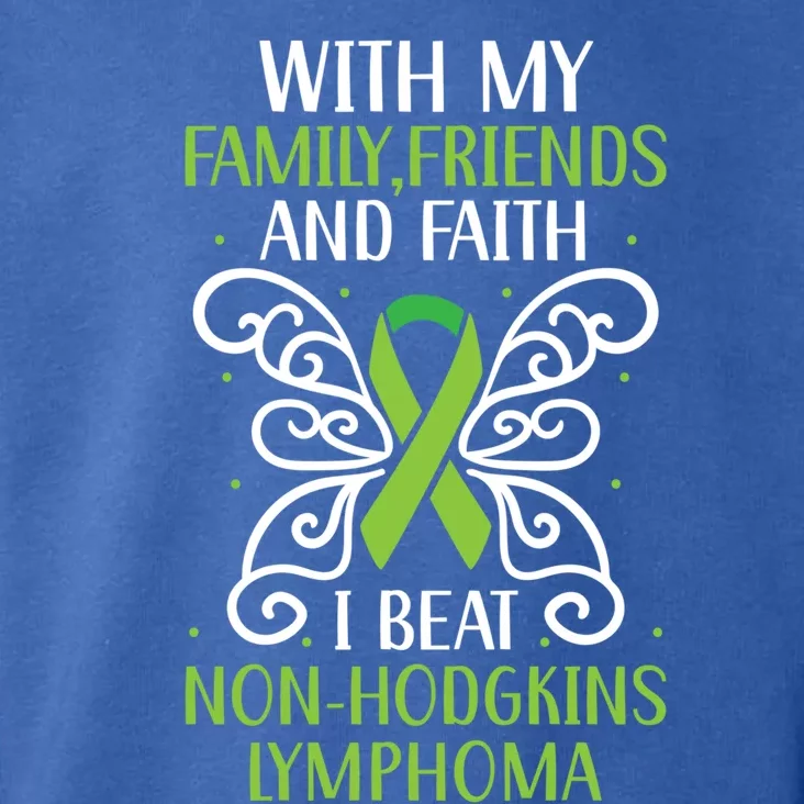 I Beat Noncute Gifthodgkin Lymphoma Survivor Cancer Warrior Great Gift Toddler Hoodie