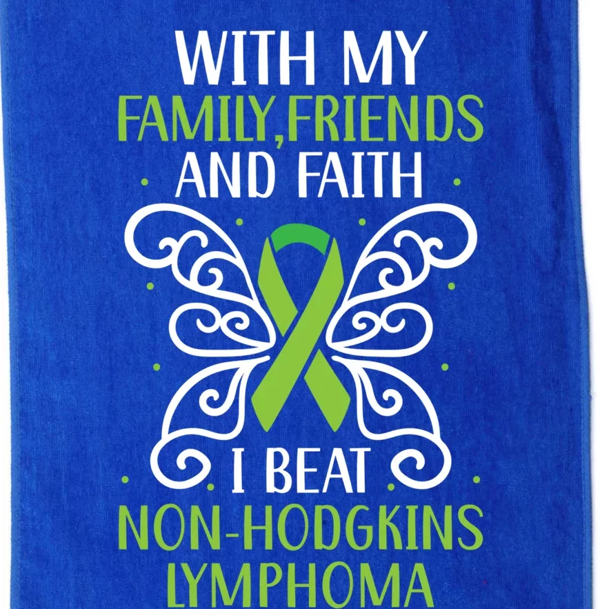 I Beat Noncute Gifthodgkin Lymphoma Survivor Cancer Warrior Great Gift Platinum Collection Golf Towel