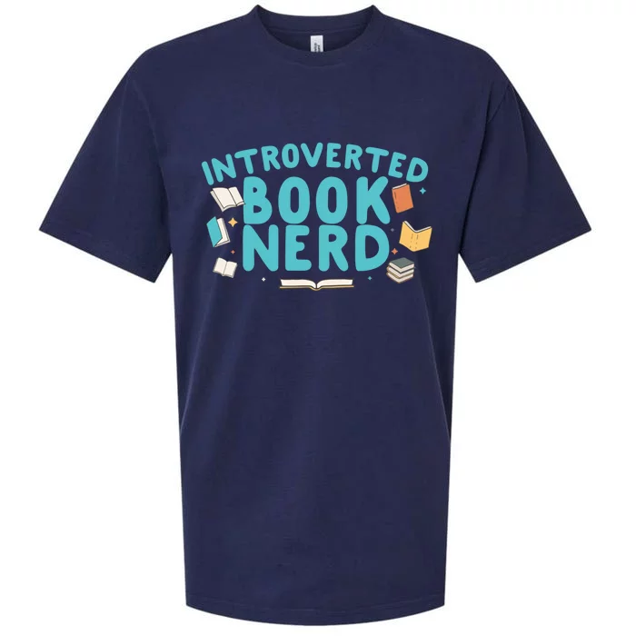 Introverted Book Nerd Gift Sueded Cloud Jersey T-Shirt