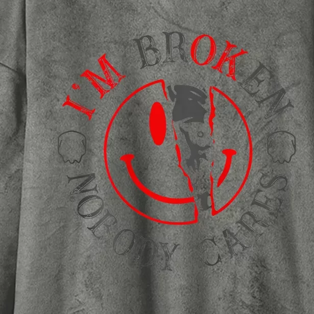 IM B.R.O.K.E.N Nobody Cares Hooded Wearable Blanket