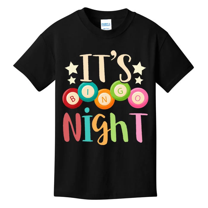 Its Bingo Night Bingo Player Gift Gambling Lottery Bingo Kids T-Shirt