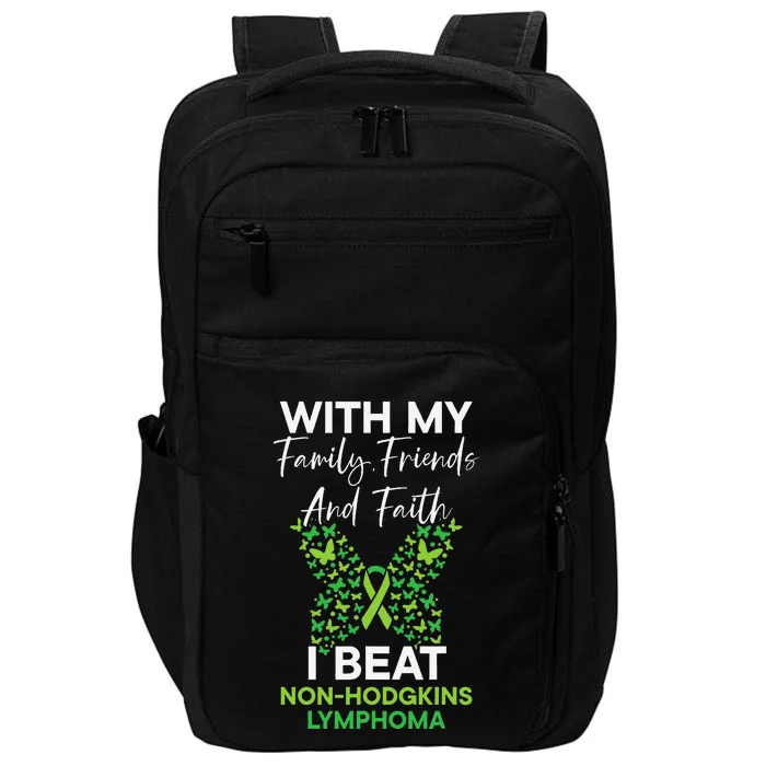 I Beat NonHodgkin Lymphoma Survivor Cancer Warrior Impact Tech Backpack