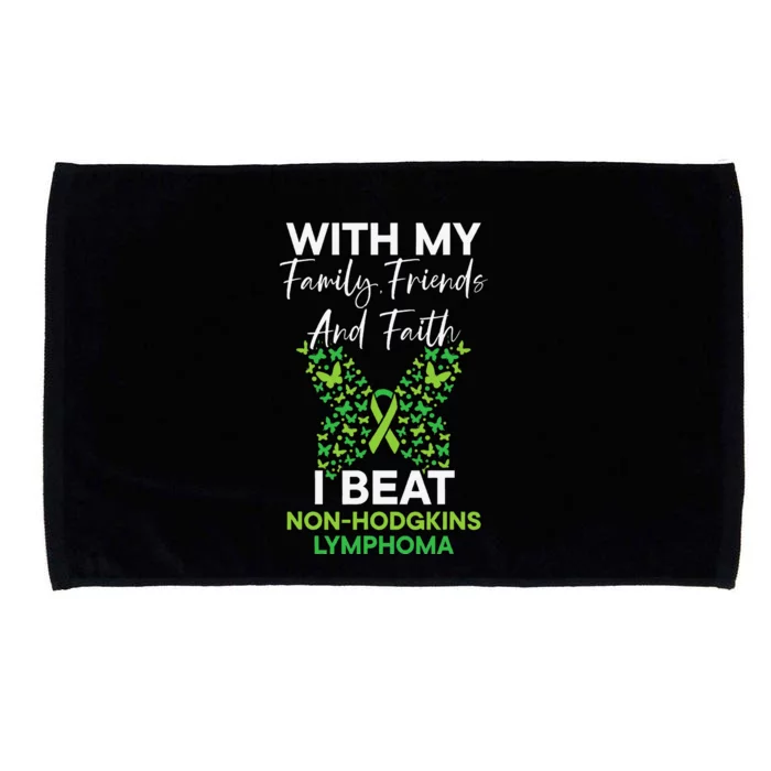 I Beat NonHodgkin Lymphoma Survivor Cancer Warrior Microfiber Hand Towel