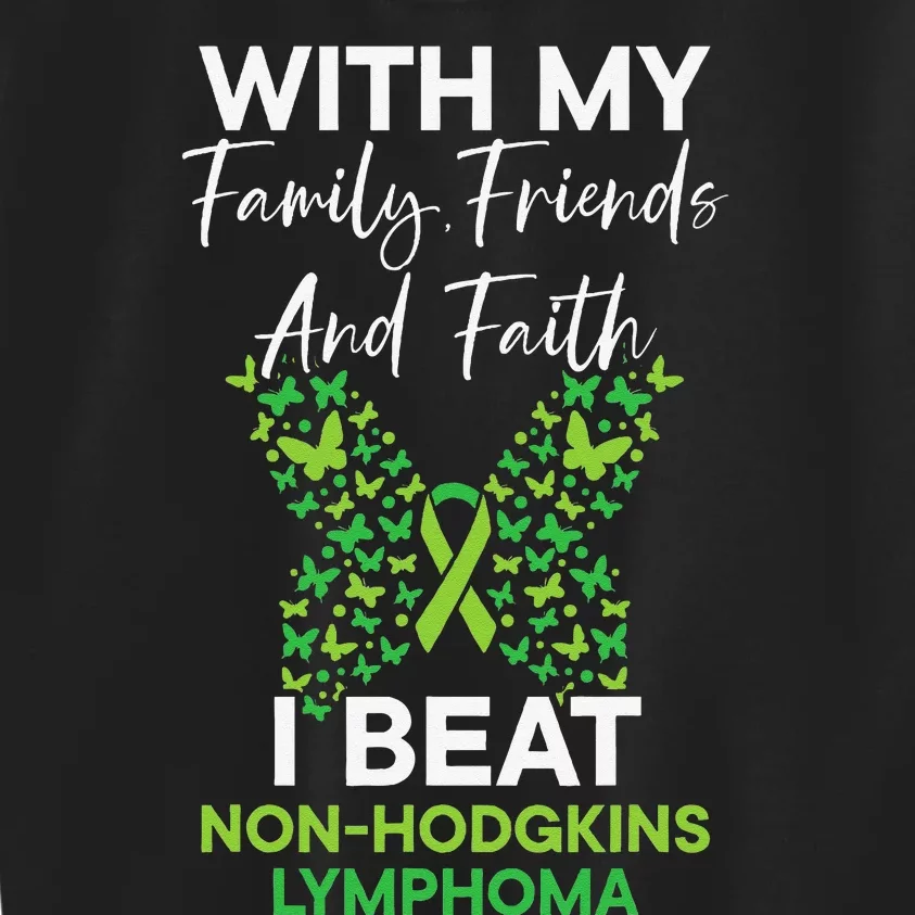 I Beat NonHodgkin Lymphoma Survivor Cancer Warrior Kids Sweatshirt