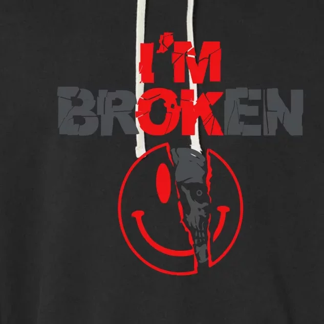 IM Broken (On Back) Garment-Dyed Fleece Hoodie