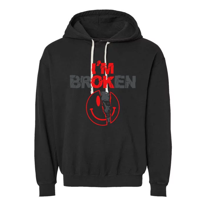 IM Broken (On Back) Garment-Dyed Fleece Hoodie