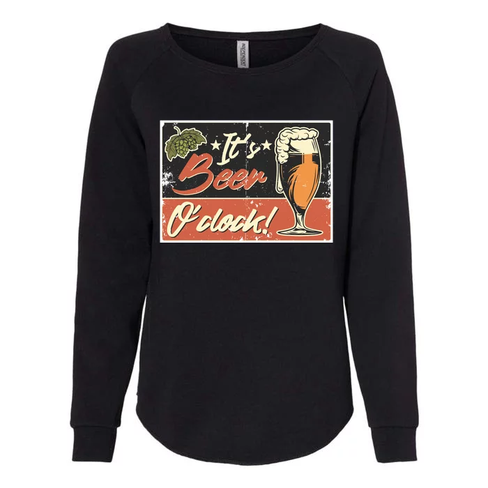 It's Beer O'clock Womens California Wash Sweatshirt