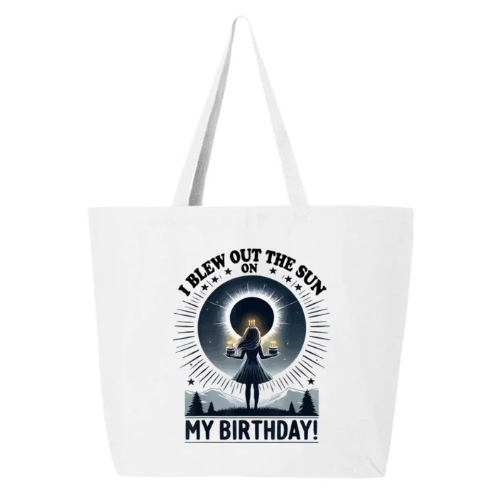 I Blew Out The Sun On My Birthday Total Solar Eclipse Retro 25L Jumbo Tote