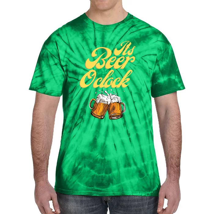 It's Beer O'clock Funny Beer Tie-Dye T-Shirt