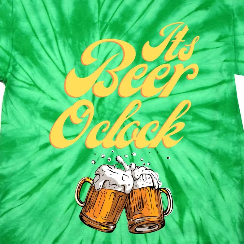 It's Beer O'clock Funny Beer Tie-Dye T-Shirt