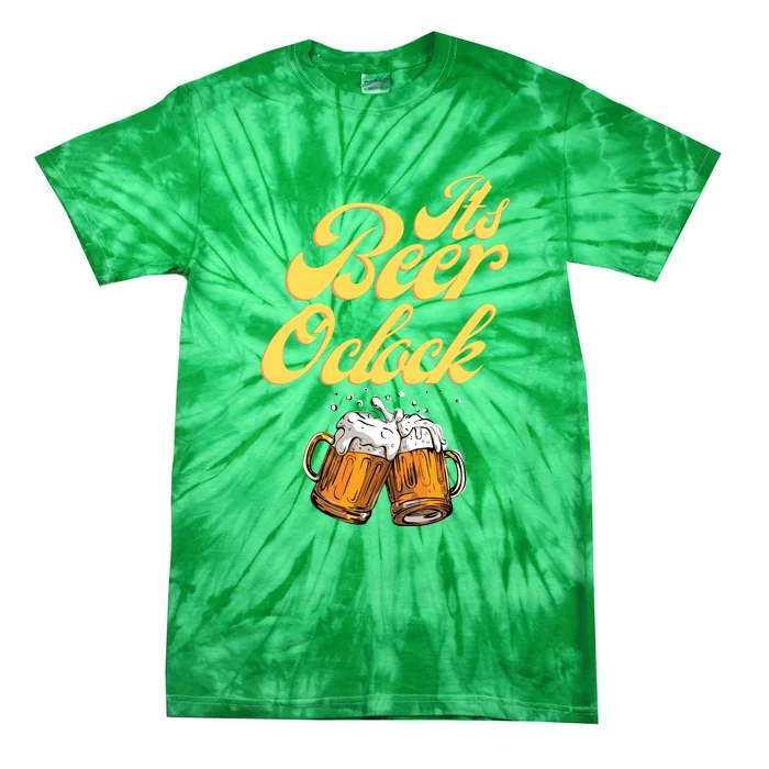 It's Beer O'clock Funny Beer Tie-Dye T-Shirt