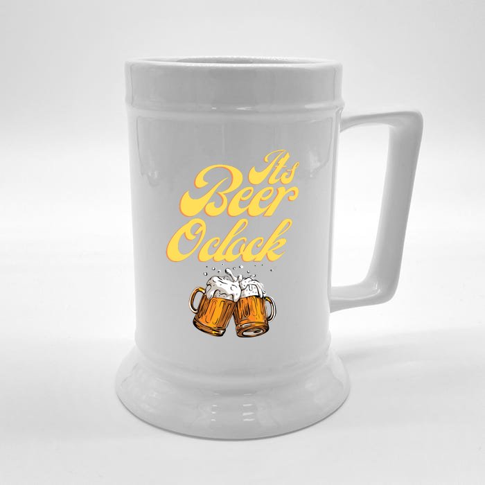 It's Beer O'clock Funny Beer Front & Back Beer Stein