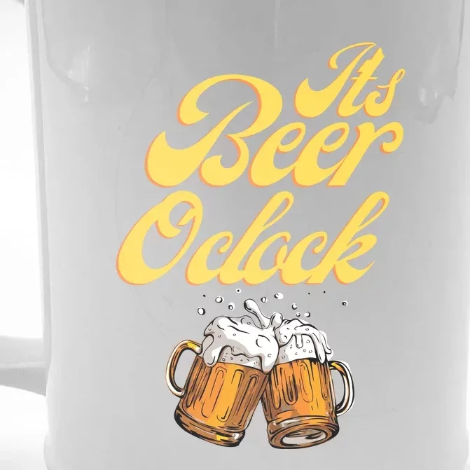 It's Beer O'clock Funny Beer Front & Back Beer Stein