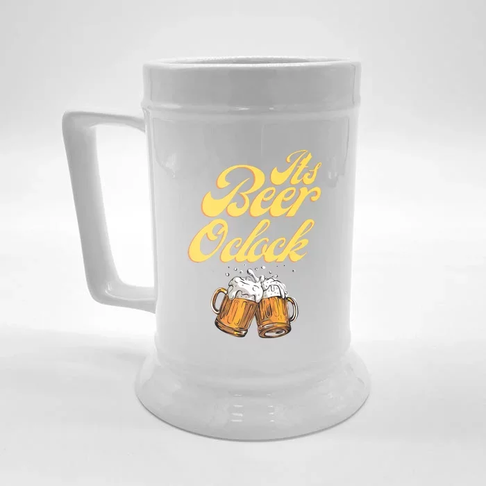 It's Beer O'clock Funny Beer Front & Back Beer Stein