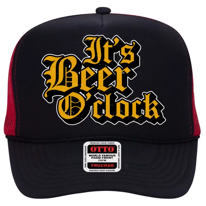 Its Beer O Clock High Crown Mesh Trucker Hat