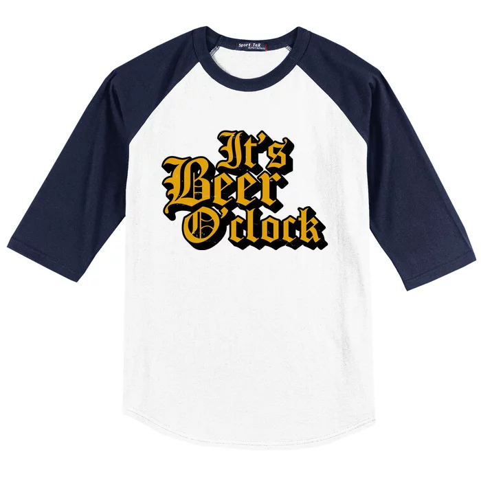 Its Beer O Clock Baseball Sleeve Shirt