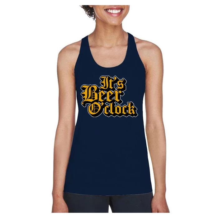 Its Beer O Clock Women's Racerback Tank