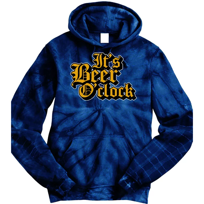 Its Beer O Clock Tie Dye Hoodie