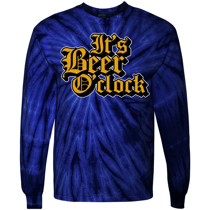 Its Beer O Clock Tie-Dye Long Sleeve Shirt