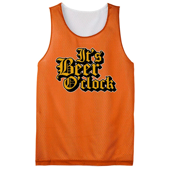 Its Beer O Clock Mesh Reversible Basketball Jersey Tank