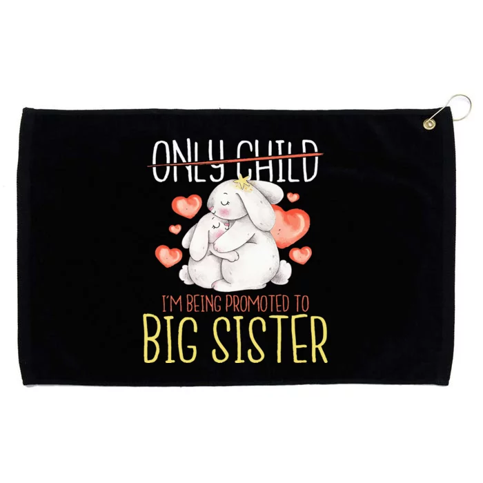 Im Being Promoted To Big Sister Child Sisters Reveal Grommeted Golf Towel