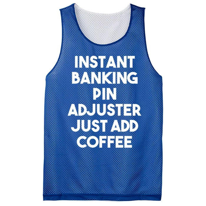 Instant Banking Pin Adjuster Just Add Coffee Gift Mesh Reversible Basketball Jersey Tank