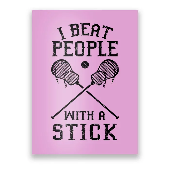 I Beat People With A Stick Poster