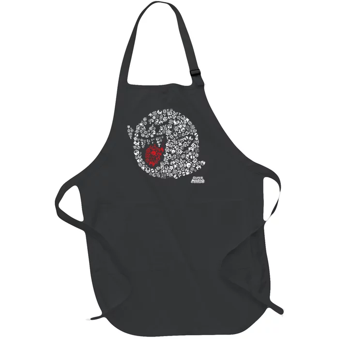 Iconic Boo Portrait Full-Length Apron With Pocket