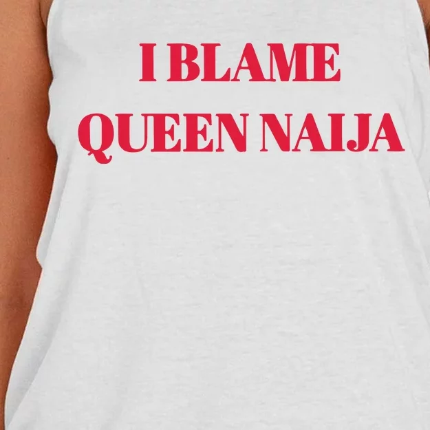 I Blame Queen Naija Women's Knotted Racerback Tank