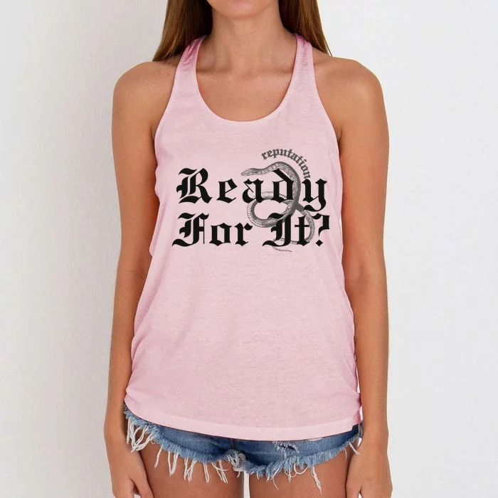 Inspired By Reputation Taylor Women's Knotted Racerback Tank