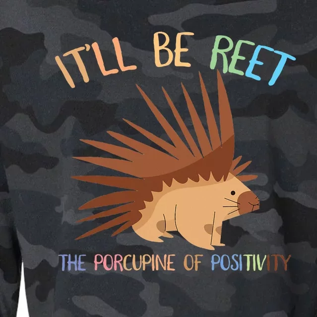 ItLl Be Reet The Porcupine Of Positivity Cropped Pullover Crew