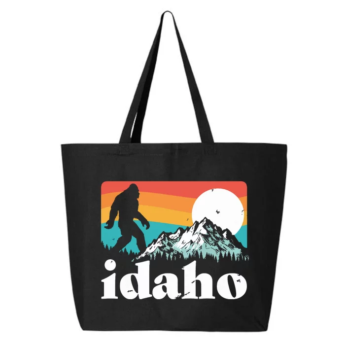 Idaho Bigfoot Retro Mountains 25L Jumbo Tote