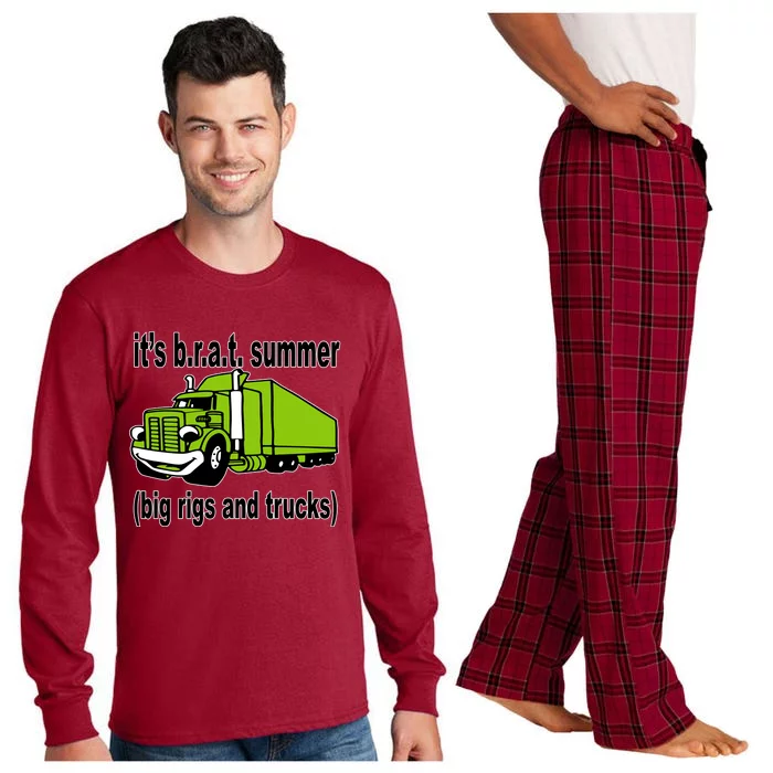 ItS Brat Summer Big Rigs And Trucks Long Sleeve Pajama Set