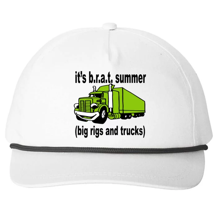 ItS Brat Summer Big Rigs And Trucks Snapback Five-Panel Rope Hat