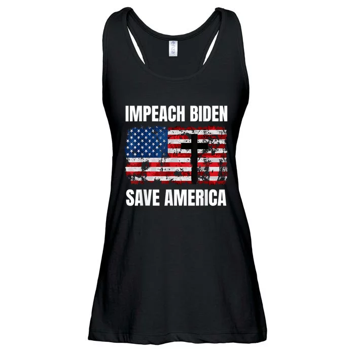 Impeach Biden Save America Pro America Anti Biden Impeach Ladies Essential Flowy Tank