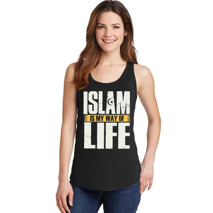 Islam Believe Symbol Muslim Sign Ramadan Religion Gift Ladies Essential Tank