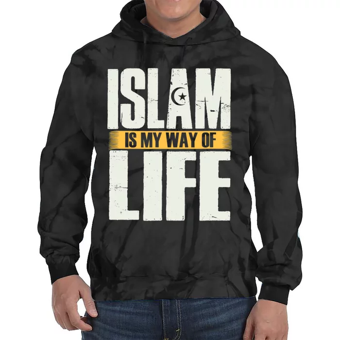 Islam Believe Symbol Muslim Sign Ramadan Religion Gift Tie Dye Hoodie