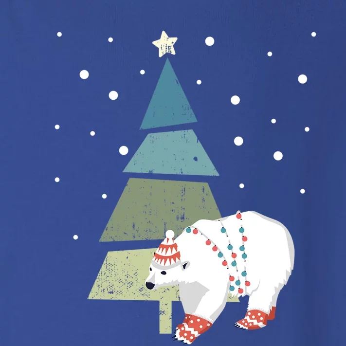 Ice Bear Santa And Christmas Tree Believe In Christmas Funny Gift Toddler Long Sleeve Shirt