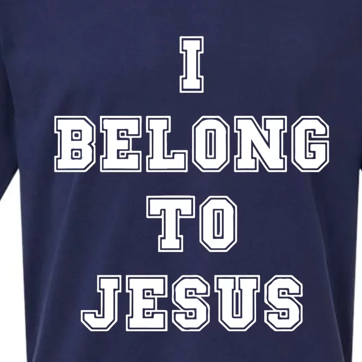 I Belong To Jesus Religious Christian Sueded Cloud Jersey T-Shirt