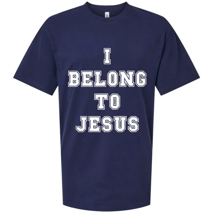 I Belong To Jesus Religious Christian Sueded Cloud Jersey T-Shirt