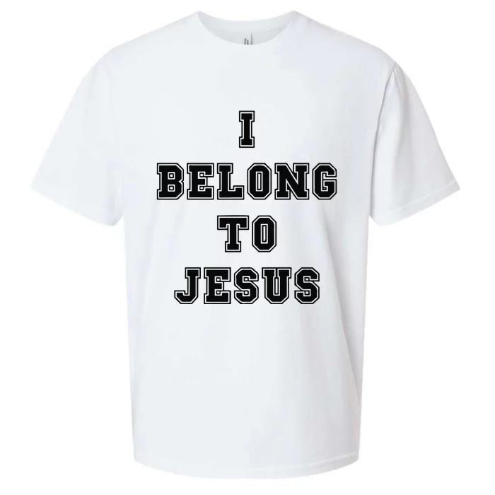 I Belong To Jesus Religious Christian Sueded Cloud Jersey T-Shirt