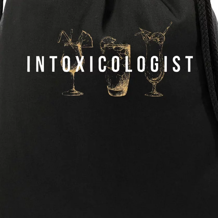 Intoxicologist Bartender Tapster Bartending Bar Pub Owner Drawstring Bag