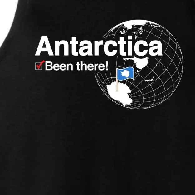 Ive Been There Flag Of Antarctica Ladies Tri-Blend Wicking Tank