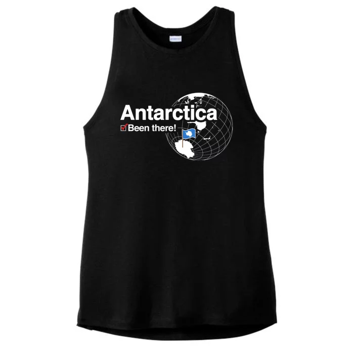 Ive Been There Flag Of Antarctica Ladies Tri-Blend Wicking Tank