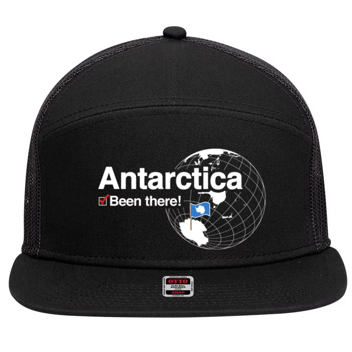 Ive Been There Flag Of Antarctica 7 Panel Mesh Trucker Snapback Hat