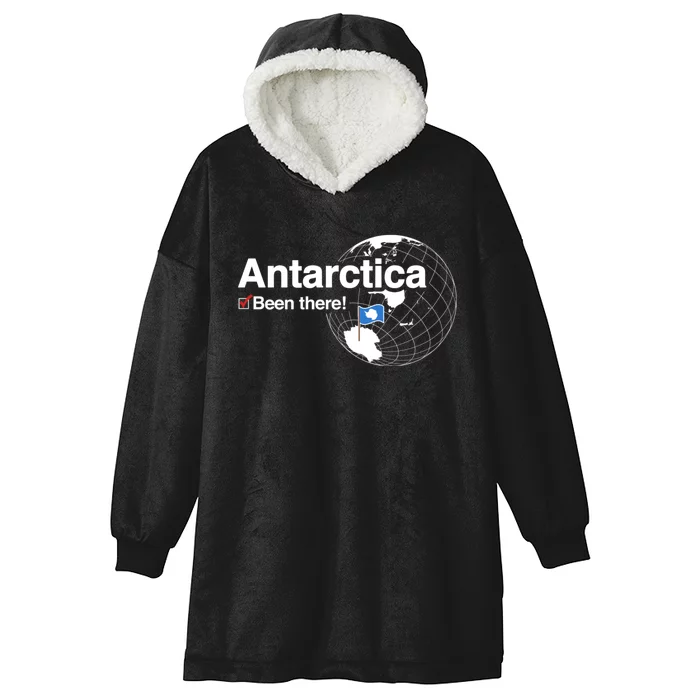 Ive Been There Flag Of Antarctica Hooded Wearable Blanket