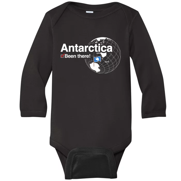 Ive Been There Flag Of Antarctica Baby Long Sleeve Bodysuit