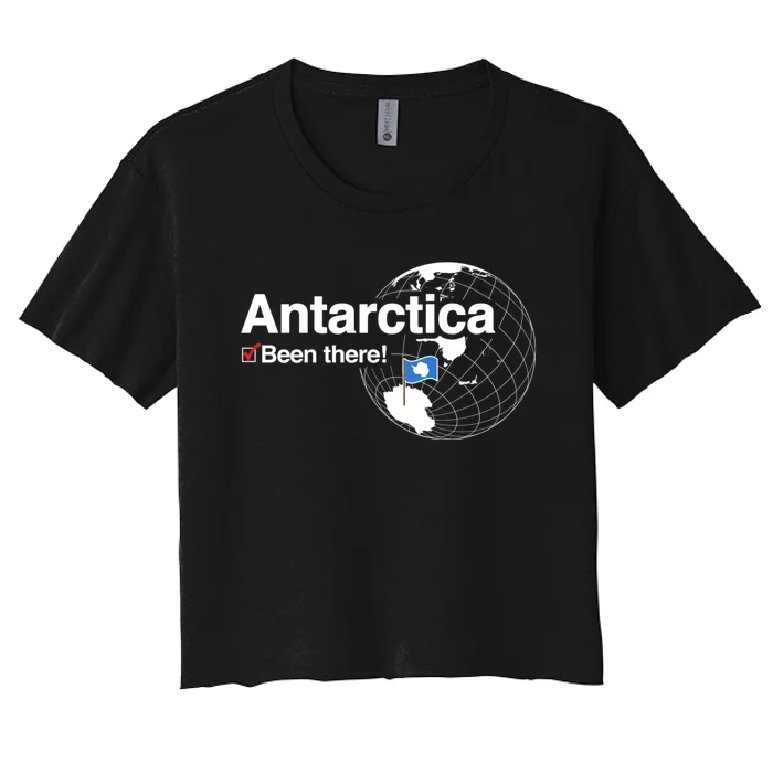 Ive Been There Flag Of Antarctica Women's Crop Top Tee